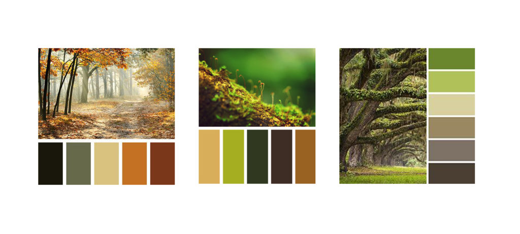 Colores que combinan para el vestuario en fotografía de exteriores